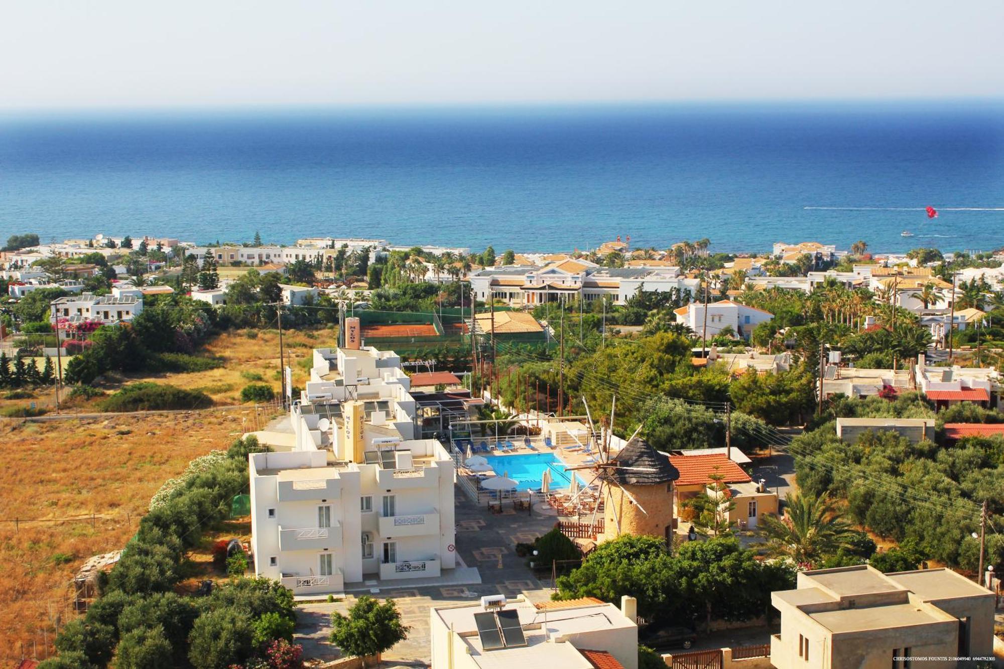 Mylos Apartments Anissaras 헐소니소스 외부 사진